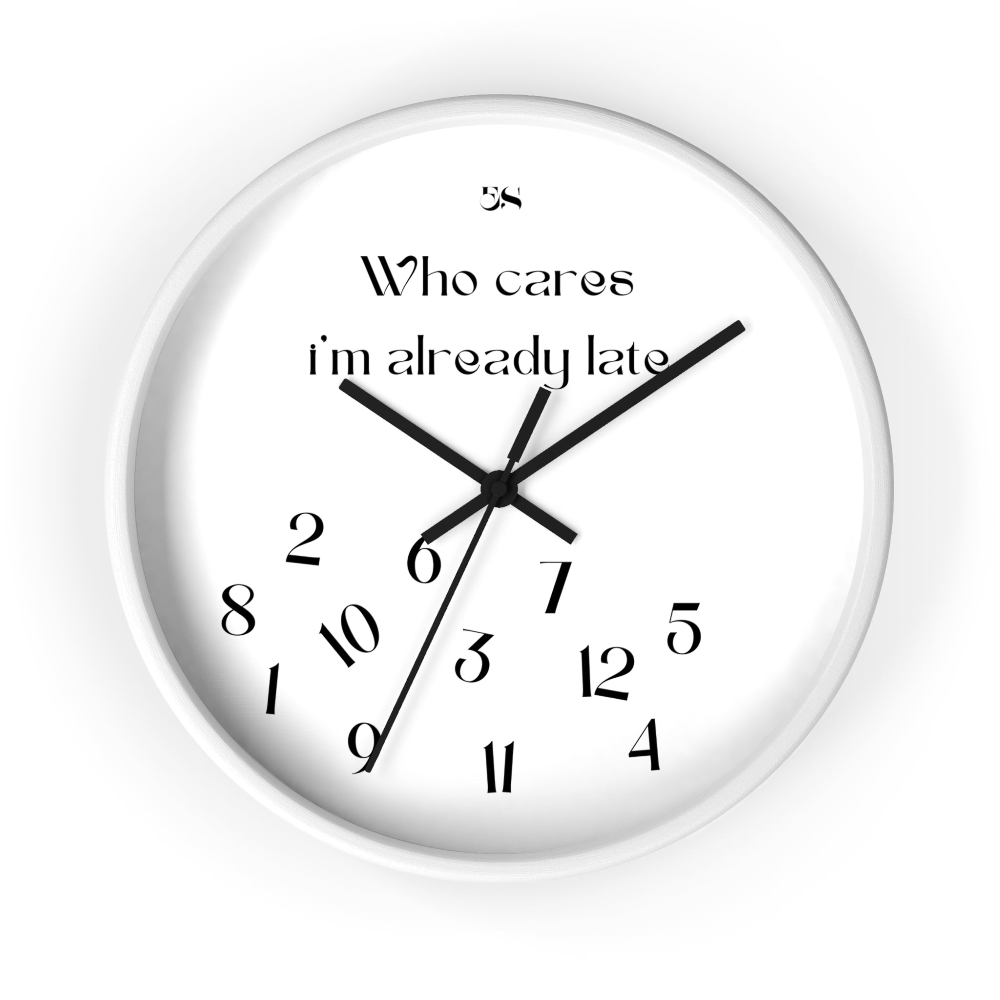 "Who Cares" Wall Clock