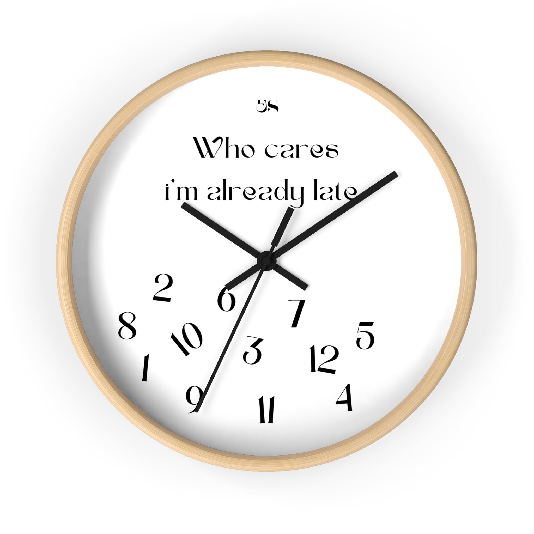 "Who Cares" Wall Clock