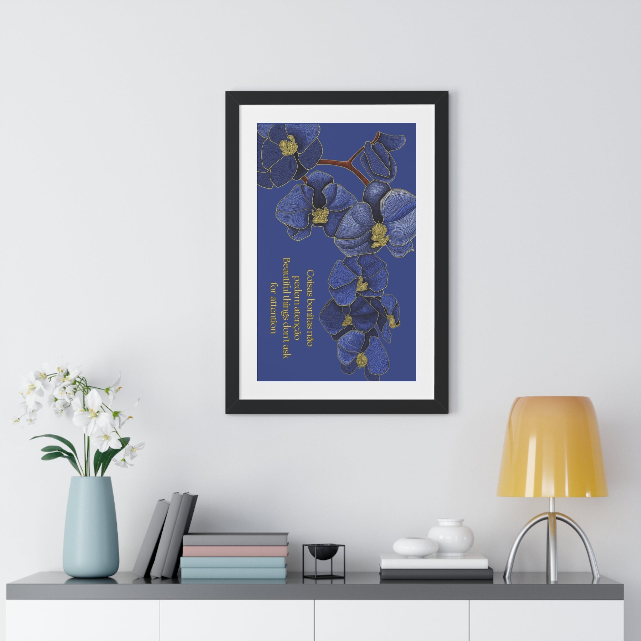 "Coisas bonitas" Framed Poster