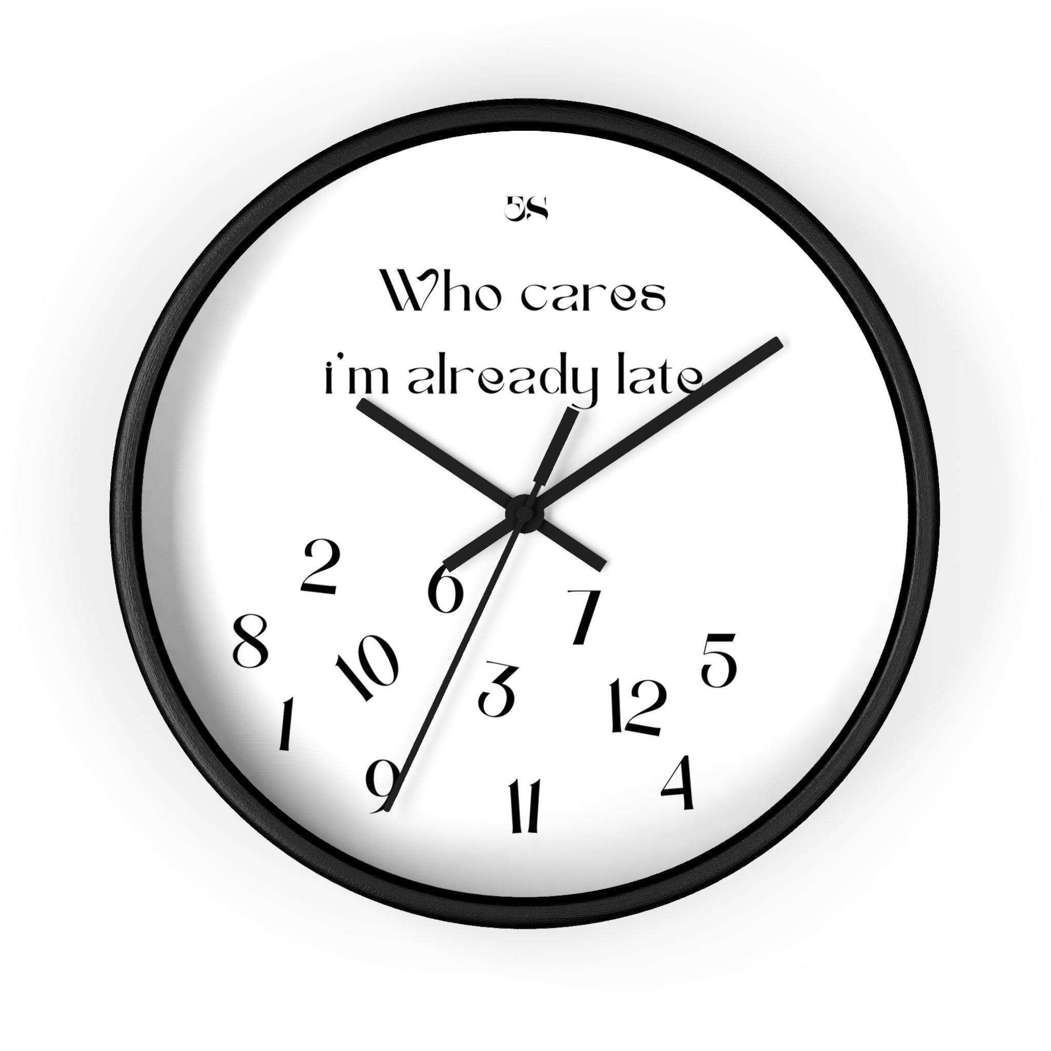 "Who Cares" Wall Clock